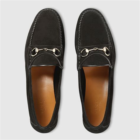 gucci loafers women slip|gucci suede loafer.